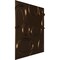 Ekena Millwork 19 5/8in. W x 19 5/8in. H Felix EnduraWall Decorative 3D Wall Panel Covers 2.67 Sq. Ft. WP20X20FECAB - alternate 4
